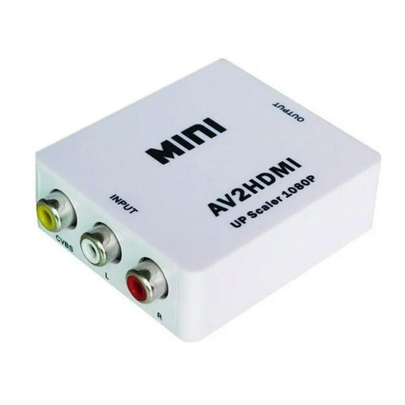 FOR RCA AV to HDMI Converter Adapter Mini Composite CVBS to HDMI AV2HDMI Converter in Package 1080P