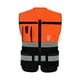 thumbnail image 4 of Chaleco reflectante de seguridad Zulema alta visibilidad Naranja Negro XL, 4 of 8