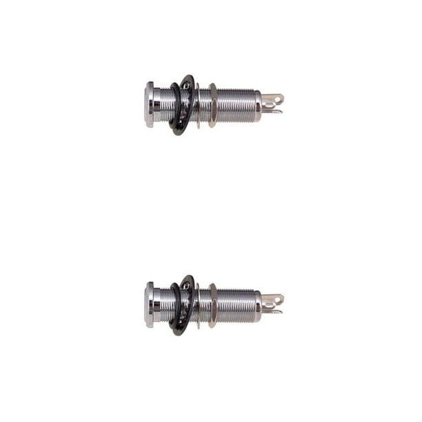 Matsuzay Salida estéreo de 6,35mm, entrada de 1/4 pulgadas ligera, latón acanalado, antiruido, resistente al agua, a prueba de agua, exquisito enchufe Astilla 2piezas Matsuzay CBP464255