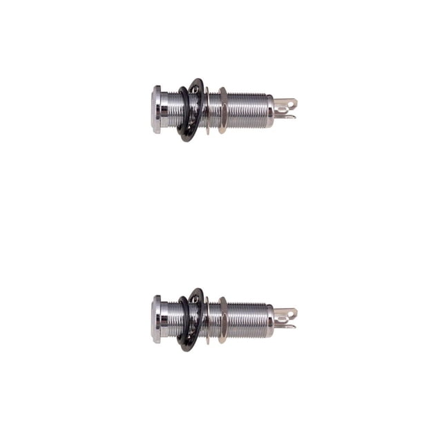 Yuarrent Salida estéreo práctica profesional, entrada de 1/4 pulgadas, enchufe exquisito antiruidoso, piezas de accesorios para guitarra eléctrica Astilla 2piezas Yuarrent CBP464255