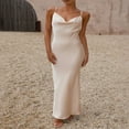 thumbnail image 3 of Women‘s Long Bodycon Dress with Spaghetti Straps, 3 of 8