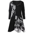 thumbnail image 1 of Botones de talla grande Diseño Top floral con cuello redondo Rosegal Suéteres Cárdigans, 1 of 5