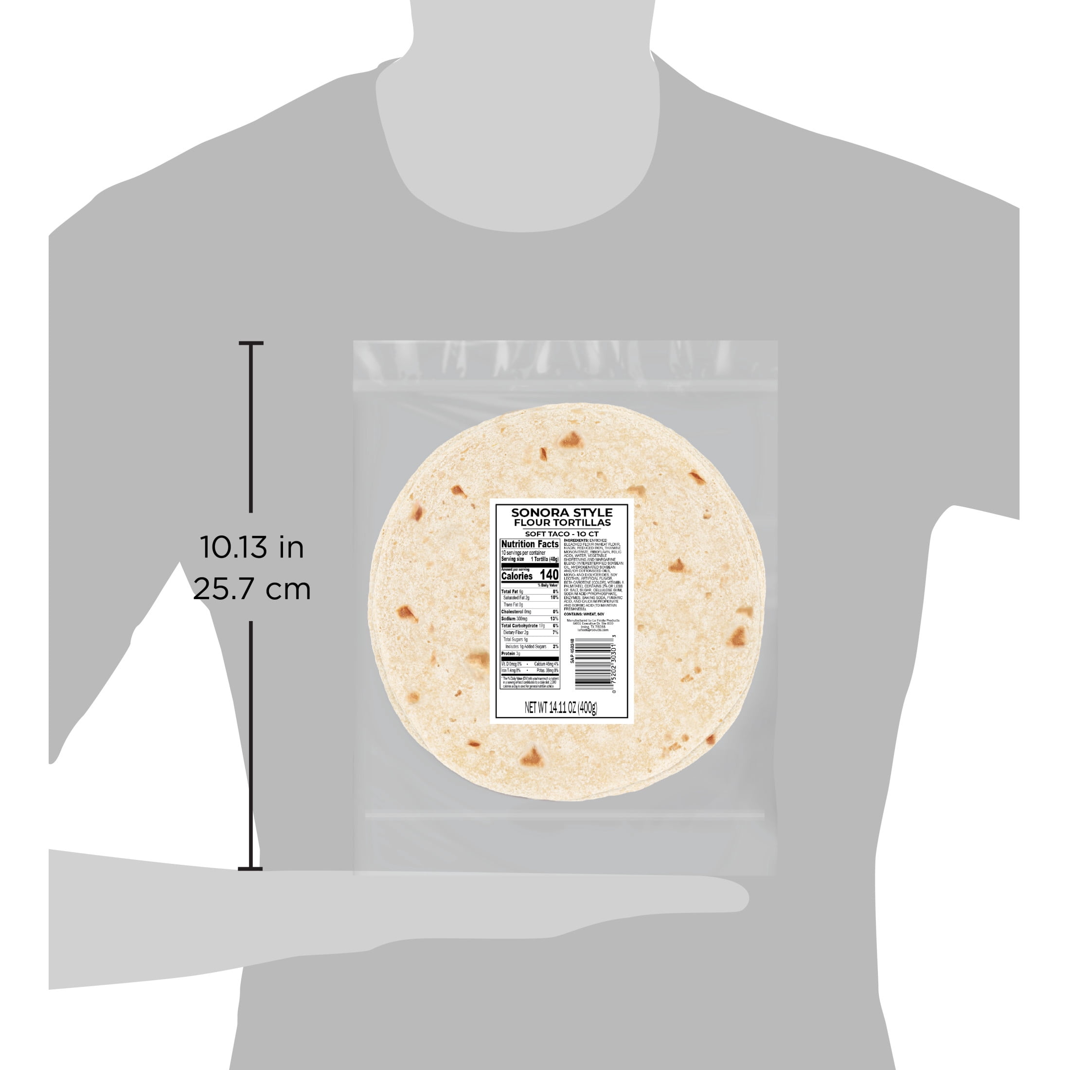 Deli Style Flour Tortillas Sonora Style 8", 10 Count