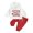 White, variant on Gupgi Toddler Boy Girl Valentine's Day Outfit Baby Long Sleeves Hooded Sweatshirt and Elastic Pants
