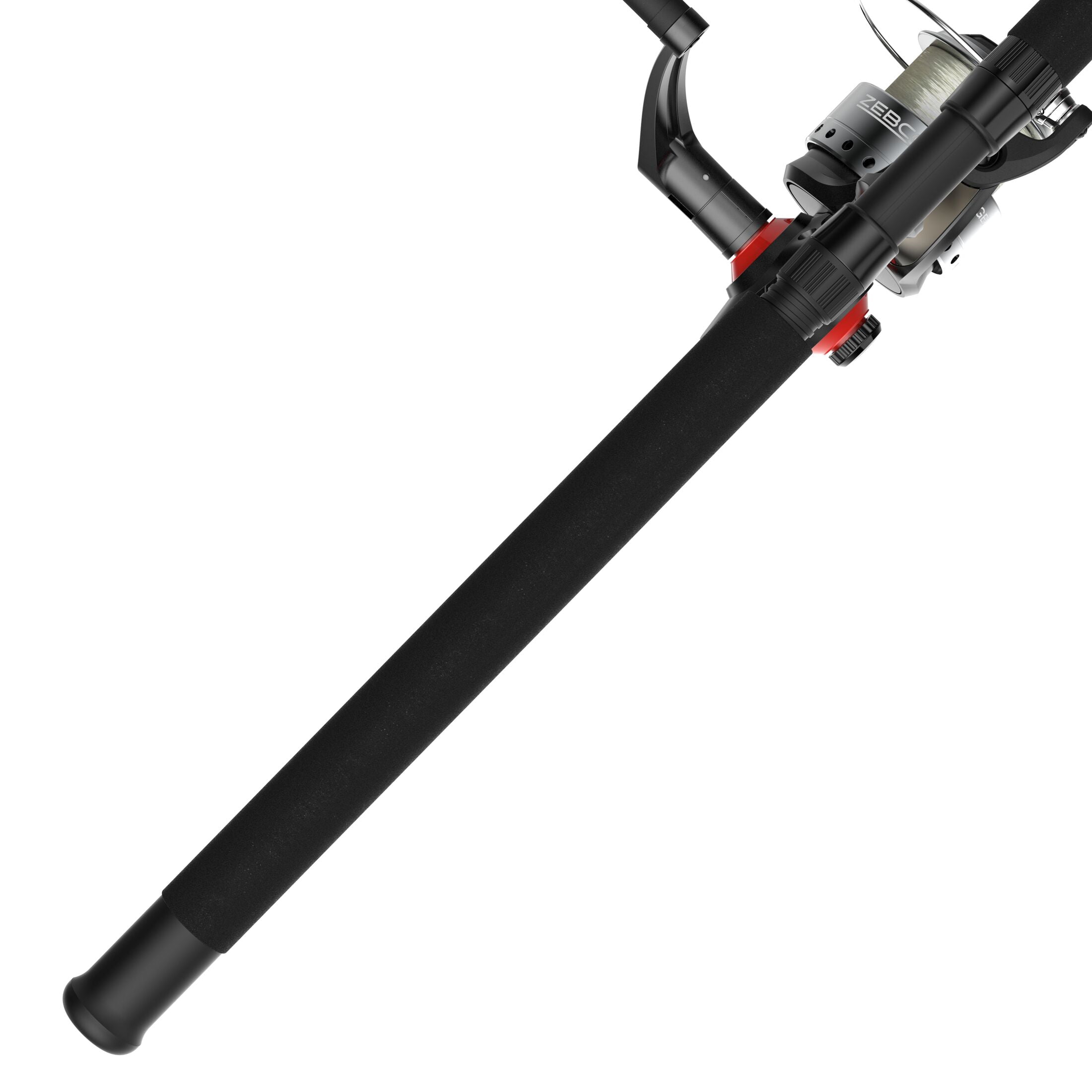 Zebco Verge 10-Foot Spinning Reel and Fishing Rod Combo, Size 80, Black