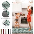 thumbnail image 6 of Kitchen Rugs and Mats Set of 2 Christmas Tree Green Geometric Pattern Kitchen Sink Mat,Non-Slip Area Runner Rug,Washable Floor Mat for Home Dining Room Office 18"x30"+18"x48", 6 of 6