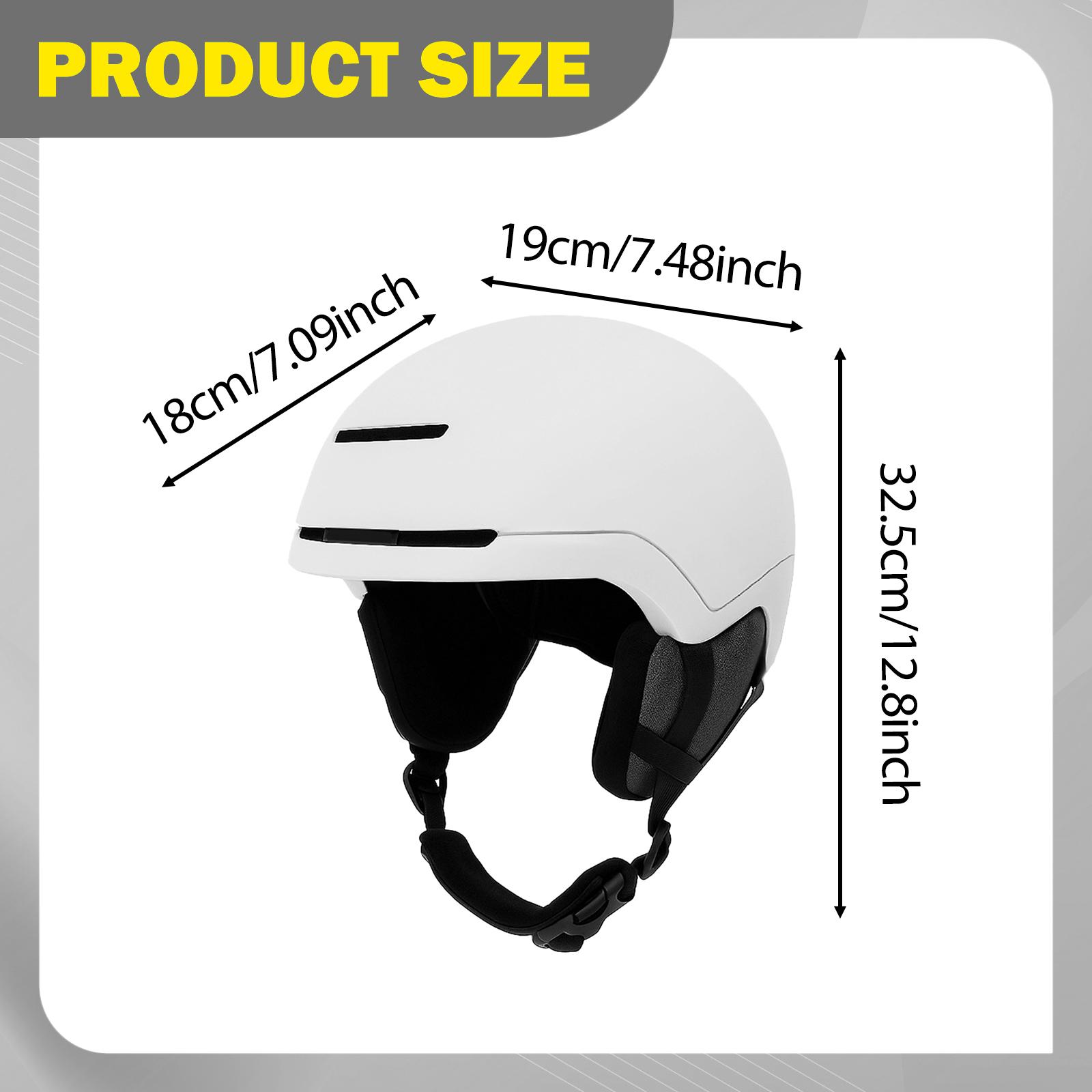 Sports Snowboarding Helmet Skateboard Bike Helmet Breathable Lining for Outdoor Skiing Teenagers Adults