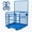 Blue, variant on Heavy Duty Forklift Safety Cage Work Platform – 2200lbs Collapsible Steel Man Basket