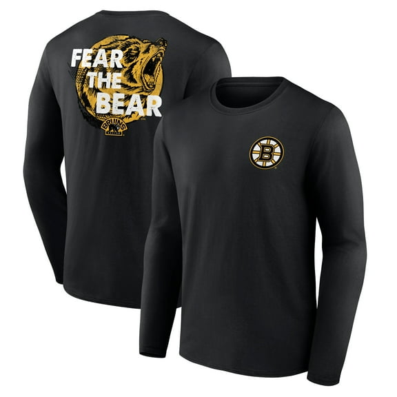Men's Black Boston Bruins Territorial Long Sleeve T-Shirt