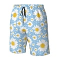 thumbnail image 4 of Fotbe Daisies Flowers Trajes de Baño Estampados para Hombre, Shorts de Verano de Secado Rápido, Ropa de Playa, Bañadores-XX-Large, 4 of 6
