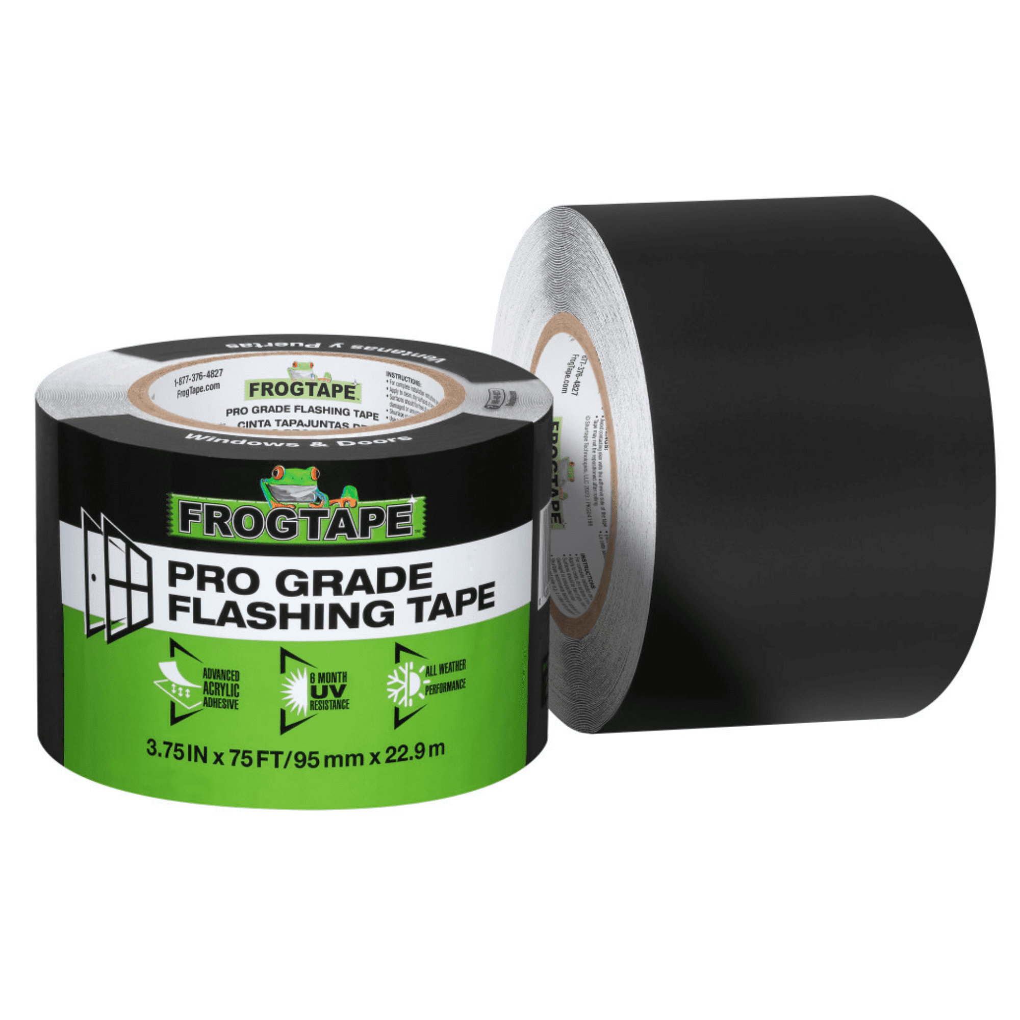 FrogTape Pro Grade Flashing Tape (FSL 055): 3-3/4 in. x 30 ft. (Black)