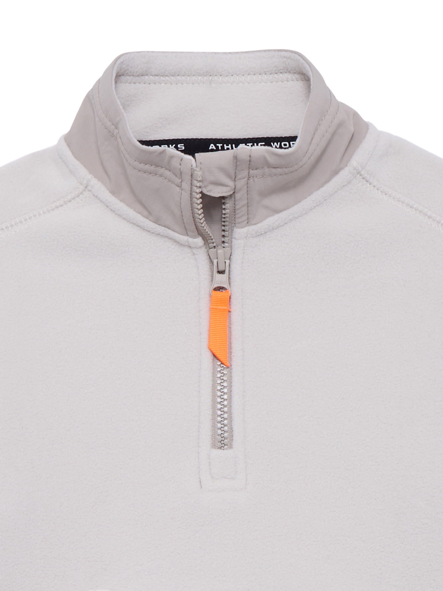 Athletic Works Boys Half Zip Microfleece Pullover, Sizes 4-18 & Husky