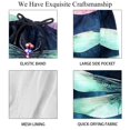 thumbnail image 4 of luoweisi Men's Beach Shorts Quick Dry Swim Trunks with Mesh Lining Dragonfly S, 4 of 5