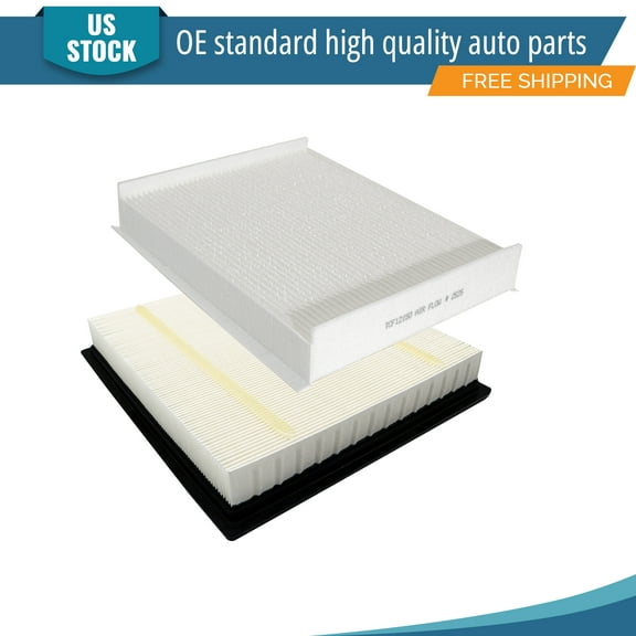 YXPCARS 2PCS Engine Air Filter & Cabin Air Filter for Ford Expedition F-150 Lincoln Navigator (CA10262, CF12150)