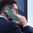 thumbnail image 6 of Nalacover Case for iPhone 11 - Card Holder PU Leather Flip Wallet Cover with Magnetic Clasp Stand Hand Strap, Soft TPU Inner Shockproof Anti-Scratches Case for iPhone 11, Darkgreen, 6 of 6