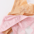 thumbnail image 5 of Fulorrnie Low Rise Lace Panties for Women Breathable Stretch Thong Seamless No Show Comfort Brief Underwear, Pink, L, 5 of 7