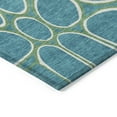 thumbnail image 4 of Addison Rugs Chantille Indoor/Outdoor Transitional Circles Teal Washable Rectangle Rug, 2'6" x 3'10", 4 of 6