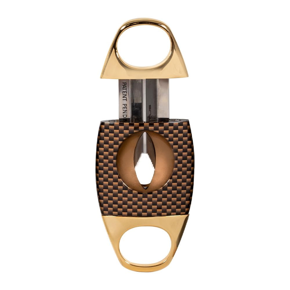 Lotus Jaws Serrated V-Cutter - Gold Carbon Fiber