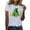 Z022-White, variant on Ichuanyi St. Patrick's Day Round Neck Short Sleeved Shirts for Women Graphic Tees St Patty's Lucky T-Shirt Irish Tops