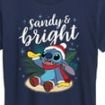 thumbnail image 3 of Lilo & Stitch - Sandy and Bright Christmas - Women's Short Sleeve Graphic T-Shirt, 3 of 5