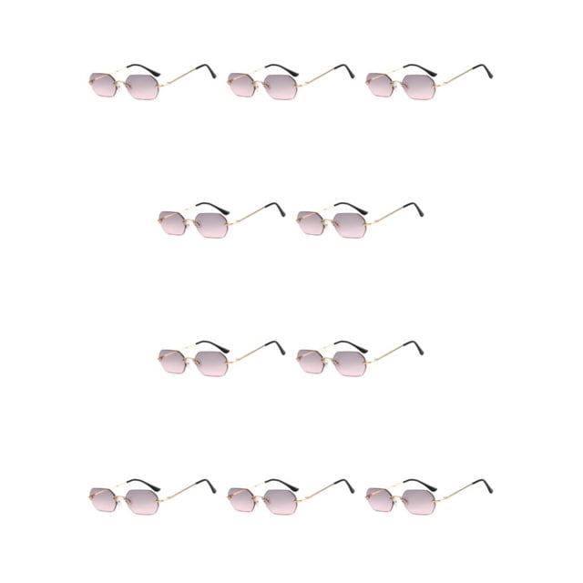 Sonducket Gafas de sol resistentes y duraderas sin marco - Materiales Lente de alta definición tiene un campo de visión claro Oro gris rosa oro gris rosa 10Conjunto