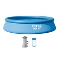 thumbnail image 1 of Open Box Intex Easy Set Above Ground Swimming Pool Kit & 530 GPH Filter Pump, 1 of 7