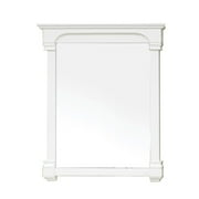 Bellaterra Home 36 in Solid wood frame mirror-cream white