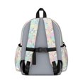 thumbnail image 3 of Unicorn and Star Pink Pattern Cute School Backpack with Padded Back and Adjustable Shoulder Straps 13.4"x11"x4.7", 3 of 5