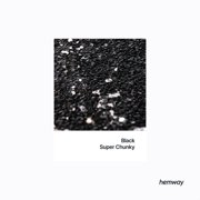 Glitter for Resin Black Metallic Crystals for Epoxy Craft Super Chunky Flakes Tumblers Wax Melt 100g / 3.5oz