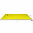 thumbnail image 2 of 3-Layer Water Floating Mat Foam Pad for Lake, 87" x 36" Tear-Resistant Relaxing Foam Raft Lily Pad for Pool River Ocean Outdoor Water Activities, Yellow, 2 of 8