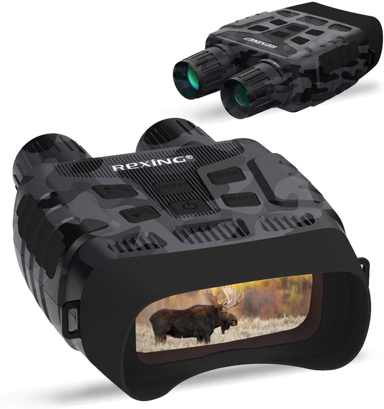 Rexing B1 10 x 25 Digital Night Vision Binoculars, Infrared (IR