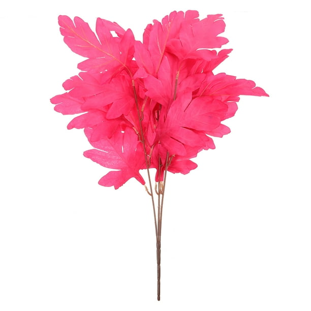 Tallos de hojas artificiales, hojas de imitación, arreglos florales, decoración para bodas y fiestas.