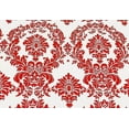 thumbnail image 2 of 15 Yards Red and White Flocking Damask Taffeta Velvet Fabric 58" Flocked Decor", 2 of 2