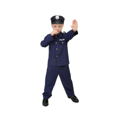 Kids Police Officer Law Enforcement Costume 3 – 5 Years
