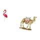 thumbnail image 5 of Escultura de flamenco y camello para jardín, adorno de animal para el hogar, patio, decoración artística, primavera, vacaciones, entrada, estante, sal, 5 of 8