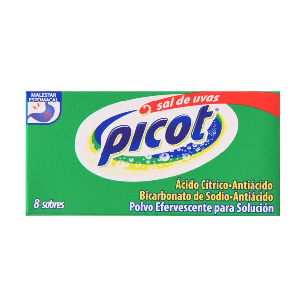 (2 Pack) Picot Sodium Bicarbonate & Citric Acid Antacid Powder, 0.17 oz