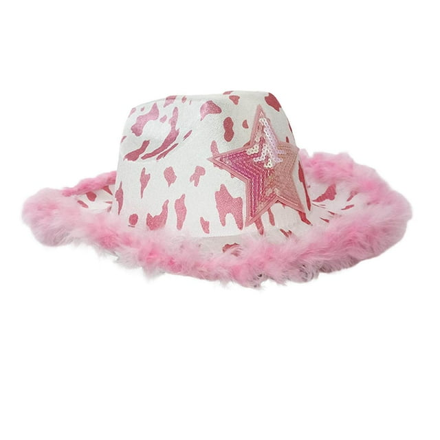 pitrice Décorations de Chapeau de Cowboy pour Enfants Accessoires de Costumes de Cow-Girl Jeu de Rôle