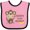 Pink and Black, variant on Inktastic Daddy's little Monkey Boys or Girls Baby Bib