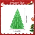 thumbnail image 3 of Gaecuw LED 3D Christmas Tree, Luminous Night Light Ornament with Soft Cozy Glow, adds a Magical Touch to Desk and Shelf Decor, 3.15x2.20 Inch, Ideal for Christmas Party Table Setting, Green, 3 of 9