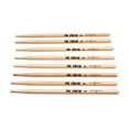 thumbnail image 1 of Set 4 pares de Baquetas Vic Firth 5a punta de madera, 1 of 1