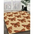 thumbnail image 2 of Ahgly Company Indoor Square Patterned Mahogany Brown Area Rugs, 4' Square, 2 of 6