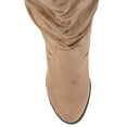 thumbnail image 5 of Journee Womens Aneil Stacked Heel Knee High Boots, Widths Available, 5 of 10