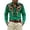 Green-1, variant on Western Embroidered Cowboy Shirts for Men Button Down Vintage Ethnic Long Sleeve Shirt