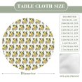 thumbnail image 3 of Lemons on White Round Table Cover Kitchen Printed Waterproof Tablecloth Elastic Edged Tablecloth Fits Party Wedding Indoor Outdoor Tables, 3 of 8