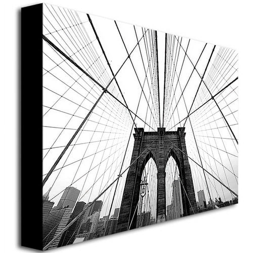 Trademark Art "NYC, Brooklyn Bridge" Canvas Art by Nina Papoirek - image 2 of 2