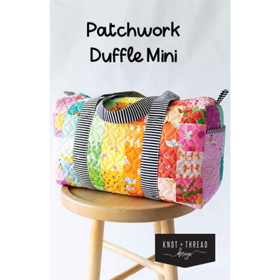 Patchwork Duffle Mini Pattern by Kaitlyn Howell for Knot and Thread Designs