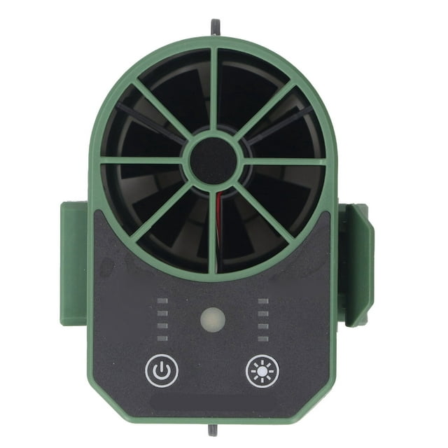 Ventilador De Cintura, Ventilador De Cinturón Ajustable De 4 Velocidades Recargable Con USB Con Luz LED Para Actividades Al Aire Para Acampar