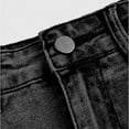 thumbnail image 5 of BLTIBY Girls Bodycon Cargo Jean Skirt Streetwear Y2K Mini Denim Skirts with Pockets Black 14-15 Years, 5 of 6