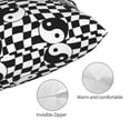 thumbnail image 3 of Sikiie Ying Yang Checkered Pillow Covers, Throw Pillow Case Cushion Covers,Cushion for Bedroom,Couch,Home-14"x20", 3 of 6