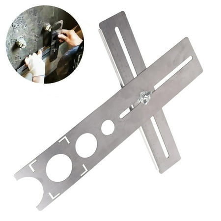 

TANGNADE Portable Stainless Steel Ceramic Tile Hole Locator Universal Punching Tool